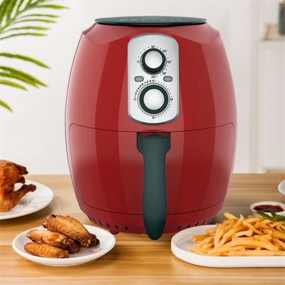 China 110V Red Air Fryer 3.5 5.0 5.5 6 Liter Air Circulation Fryer With CE Commercial Hot Air Fryer Oven 5.0 Machine for sale