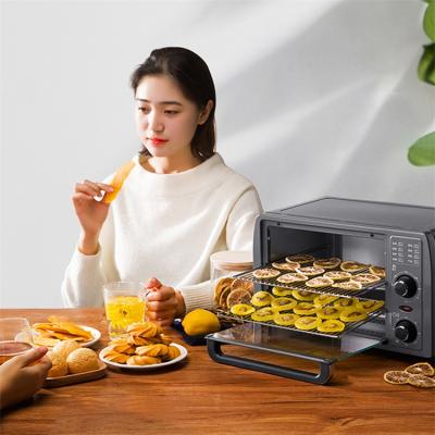 China Easy Operate 13L 1050W Electric Convection Bread Deck Cooker with Tray Household Chicken Stove Commercial Pizza Oven for sale