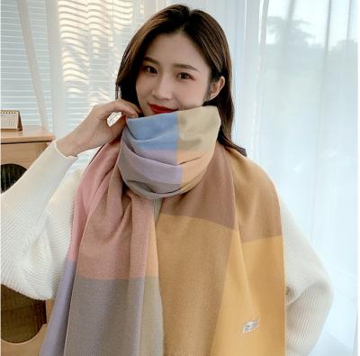 China 2021 new fashion fashion cashmere plaid pashmina scarf soft and comfortable scarf for sale