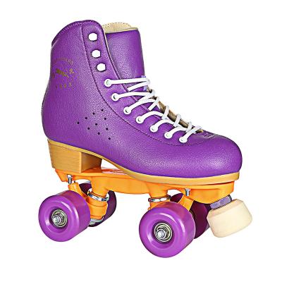 China Runway/Shop/Personal Use Customize 4 Wheels Quad Roller Skate Light Up LED Wheel Roller Skate for sale