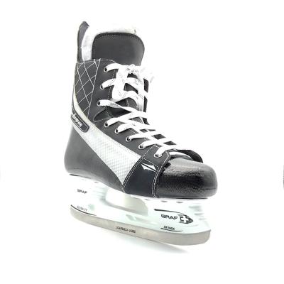 China Ice Hockey Skate Manufacturer High End Integrated Carbon Fiber Ice Team Hockey Skates Shoes Fixed Size Range In 30-46 for sale