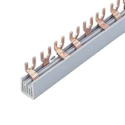 China Insulated Type Comb Fork Electric Copper Busbar Customized Earth Copper for sale