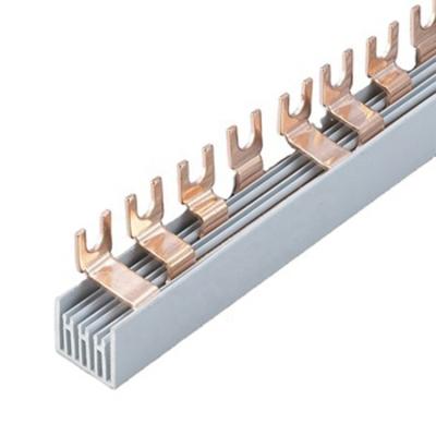 China Good Quality Copper Terminal Block Connector 2p 63a U Type Copper Electrical Busbar for sale