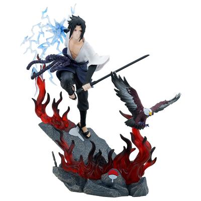 China Anime Narutos Uchiha Sasuke GK Action Figure 31cm PVC Figure Decoration Collectible Model Ornament Adult Children Eco-friendly Material DLL Toys Gift for sale