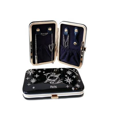 China Fashion PU Leather Twelve Constellation Jewelry Case Jewelry Box Mini Jewelry Pouch for sale