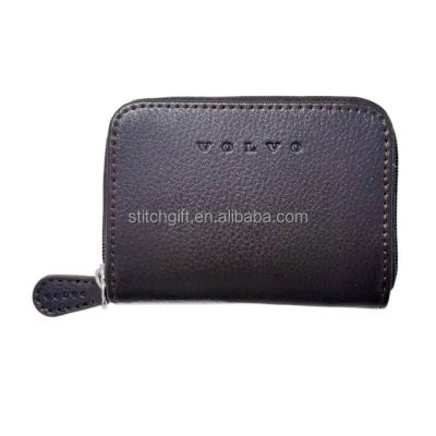 China Japan Style VOLVO Customized Genuine Leather Coin Wallet Coin Purse Case for sale