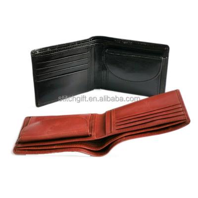 China Waterproof Genuine Leather Bifold Wallet For Men Short Wallet Leather Wallet Custom for sale