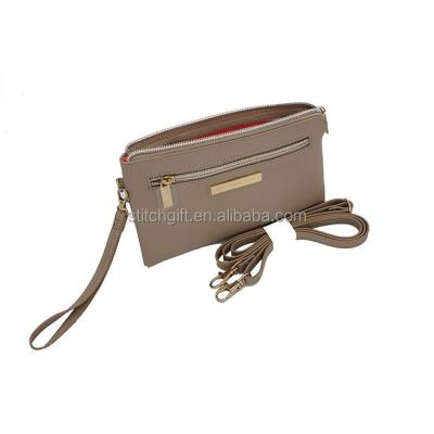 China Simple Water Proof PU Leather Cell Phone Bag Mini Messenger Bag for sale