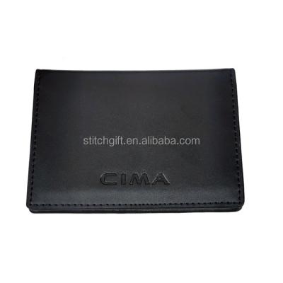 China Fashion OEM Name Card Holder Business Genuine Leather Card Case with Custom Logo for sale