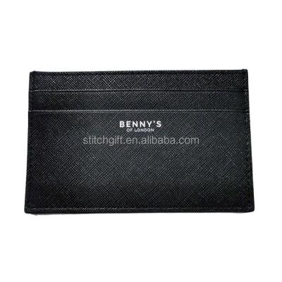 China Fashion Classic Split Leather Card Holder Credit Cards Case Custom Card Pocket for sale