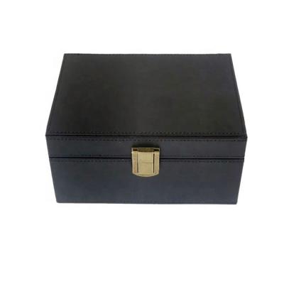 China Car Key PU Signal Blocker Leather Box RFID Protecting Signal Leather Box Security Anti-theft Box for sale