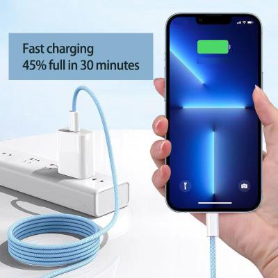 China Fast Charging Speed ​​Palladium Charging 20W OEM Fast Charger Cable With Type C Cable Usb Box Fast Charging Palladium Data Cables Lighting For Iphone For Iphone for sale