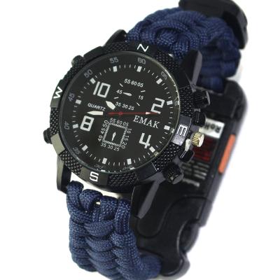 China 2020 Light Hits For Amazon Reloj Tactico Paracord Handheld Watches, Custom Logo Paracord Survival Rejol Deportivo Watch for sale