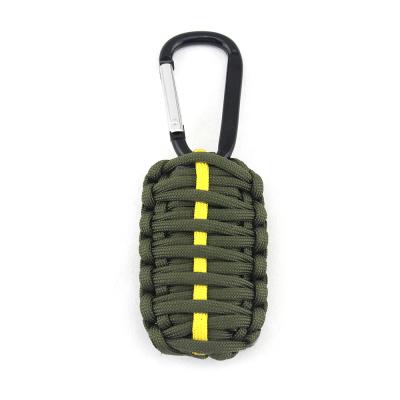 China Custom Logo Emergency Kit Earthquake Carabiner Paracord Multi Fuction Tool Survival Kits, Multifunctional Weaving 550 Nylon Survival Kits for sale