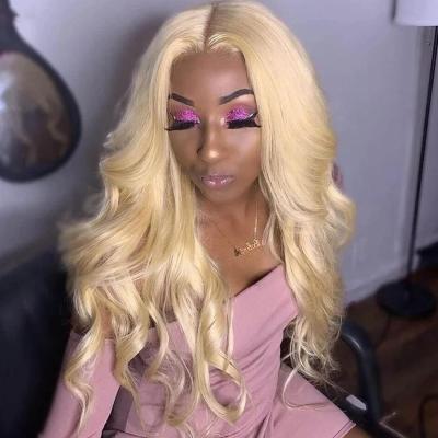 China Long Lasting Indian 613 Straight Transparent Hair Lace Frontal Wig, Virgin Blonde Hair Full Lace Wig, 613 Lace Front Human Hair Wig for sale