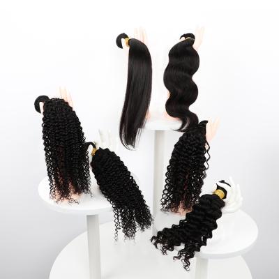 China Long Lasting Hair Raw Cambodian Virgin Hair Curly Weave, Double Drawn Hair, Unprocessed Cambodian Hair Cuticle Aligned Hair Bundles for sale