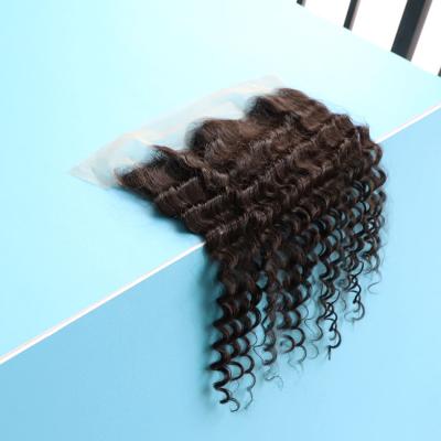 China 13*4 Wholesale Human Hair Durable Brazilian Lace Headband HD Thin Swiss Transparent Nature Hair Frontal Hair for sale