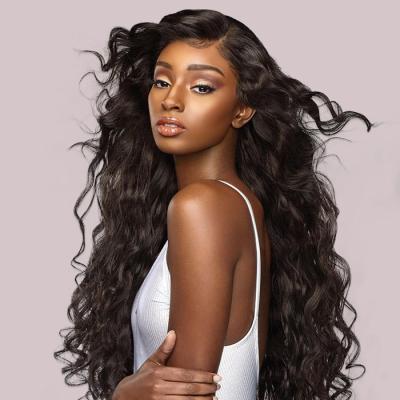 China Cheap Real Human Hair Water Wave Durable Lace Frontal Wigs, Quality Lace Wig Hair With 13*4 Lace for sale