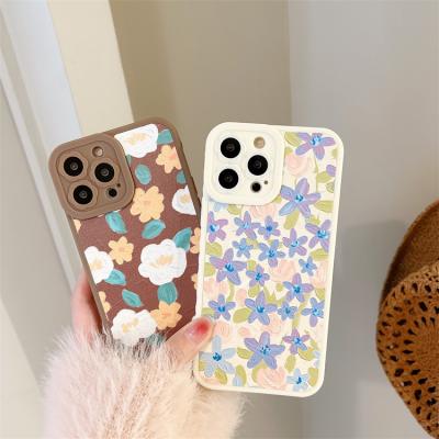 China Shockproof Fashion Girl Flower Pattern Luxury Soft Phone Case For Apple For iPhone 13 pro 12 11 XS max max for sale