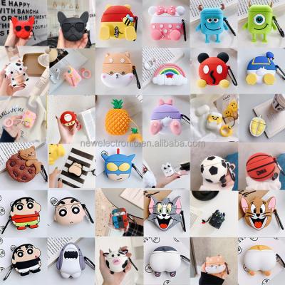 China Shockproof Cover Device For Airpods 2 New Lovely Cute 3D Cartoon Cat Mouse Case Silicone Protective Earphone Cover For Apple Airpods pro 1 2 3 for sale