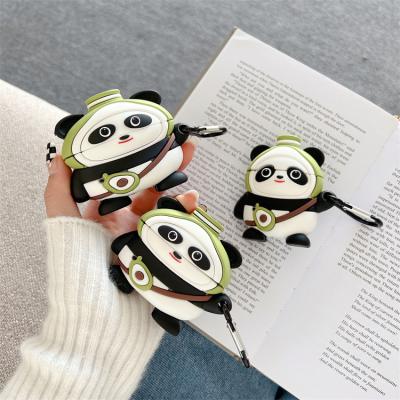 China Shockproof Cover Device for Airpods 2 Fashion 3D Hot Shockproof Cartoon Panda Design Case Silicone Cover for AirPods 1 2 for AirPods 3 for Airpods pro for sale