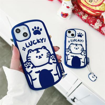 China 2022 Shockproof Cute Cartoon Tiger Designer Soft Silicone Protective Shockproof Phone Holder Case For Apple iPhone 13 pro 11 max for sale