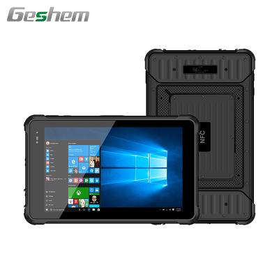 China Waterproof 8 Inch HF Nfc Windows 4G Lte WiFi BT GPS 1000 Inch HF Ip67 Nits Uhf Rfid 1D 2D Barcode Scanner Waterproof Industrial Rugged Nfc Tablet PC for sale