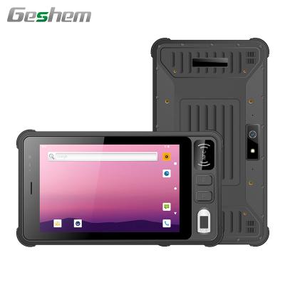 China Waterproof 8 Inch Android Mtk6771 1000 Nits Ip67 Waterproof 2D Barcode Scanner Dustproof Nfc Rfid Industrial Rugged Tablet PC for sale