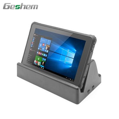 China Waterproof 10 Inch Windows 10 Nits Z8350 1000 Ip67 Touch Screen Scanner Touch Screen Industrial Rugged Nfc Rfid 1D 2D Barcode Tablet PC for sale