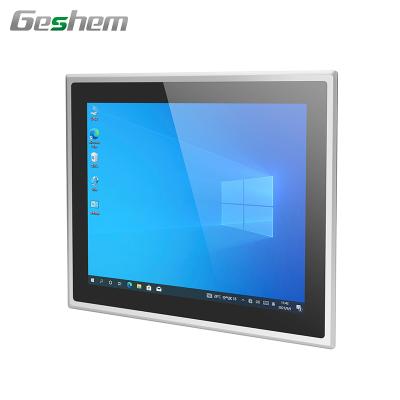 China High Brightness Front IP65 J1900 Quad Core Recessed Industrial Capacitive Touch Screen PC 15 Inch 15 Inch for sale