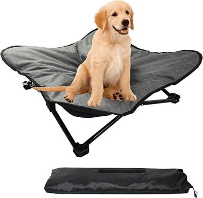 China Durable High Dog Bed Steel Frame Foldable Portable Washable Breathable Hammock Chair For Medium And Small Dogs, Dog for sale