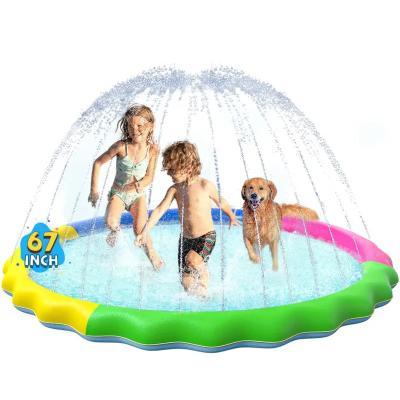 China Latest Viable Outdoor Thickened Collapsible Pad, Dog Water Play Toy, Durable Inflatable Water Pad Toys for sale