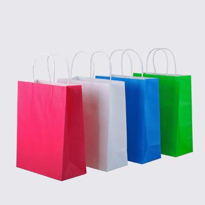 China BIODEGRADABLE Custom Logo Simple Design Printed Paper Shopping Gift Bag for sale