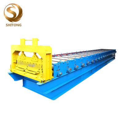 Китай Low price self lock roofing sheet metal steel  roll forming machine roof roll former продается