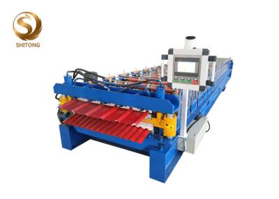 Китай Cheap high quality double deck roof panel roll forming machine from China продается