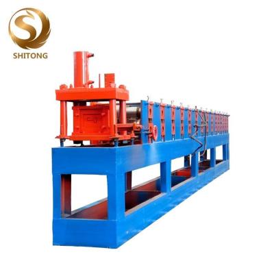 Китай High quality door frame section roll forming machine with punching hole station продается