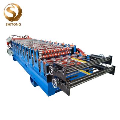 Китай convenient double deck galvanized roofing sheet cold roll forming machine продается