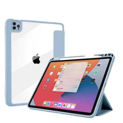 China Leather Trifold Stand Cover for iPad Pro 11 Case 12.9 with Pencil Holder, Magnetic Tablet Case for iPad Pro Case 12.9 2021 for sale