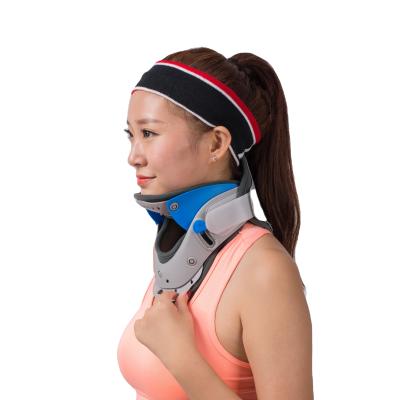 China Adjustable Cervical Collar Traction Neck Braces Orthopedic Medical Cervical Neck Collars for sale