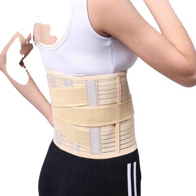 China Adult Adjustable Back Waist Support Belt Spine Support Double Traction Corset Orthopedic Lumbar Brace for sale