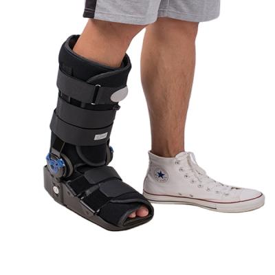 China Neoprene Material ROM Hinge Cam Walker Fracture Orthopedic Adjustable Boot With Rocking Bottom for sale