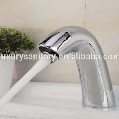 China Sense Faucets CE ROHS Certificate Approved Non Touch Brass Basin Sensor Induction Faucet Automatic Mixer Tap for sale