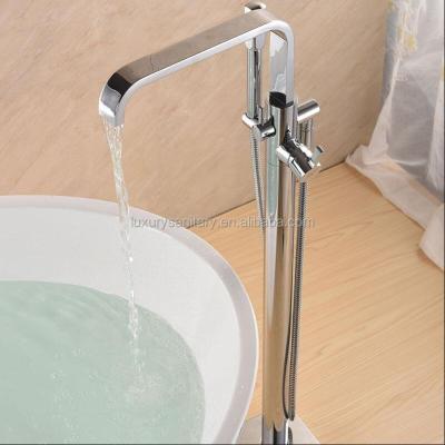 China Floor Stand Faucets Luxury Home Bathroom Faucet Floor Standing Bathtub Faucet for sale