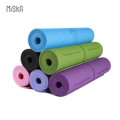 China New Product Best Selling Gym Band Mat Double Layer Yoga Mat For Wholesale Band Yoga Mat for sale