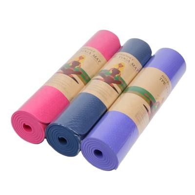 China Eco-friendly Amazon Tape Home Gym Durable Non Slip Anti-Stear Tape Yoga Mat for sale