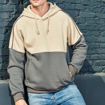 China Wholesale Custom Casual Wear Men's Hoodies Windproof Fashion Teams Plus Size Contrast Color Sweatsuit Hoodies for sale