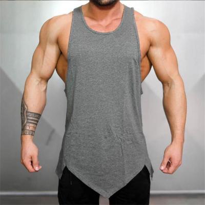 China Breathable Custom Design Workout Apparel Fitness Tops Wear Mens Training Vests Plus Size Gym Tank Top for sale