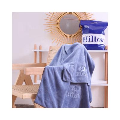 China Wholesale Hypoallergenic Microfiber Five Star Hilton Luxury Face Towel Hotel Bath Towel Set for sale