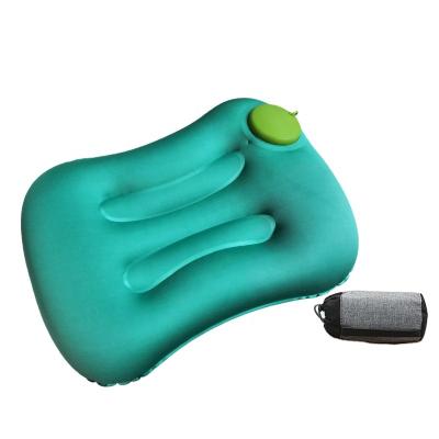 China Anti-Static Waist Pillow Inflatable Midday Break Pillow Automatic Inflatable Press Travel Pillow for sale