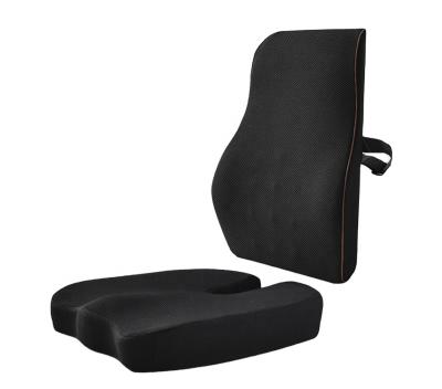 China Hot Selling Anti-Static Comfortable Seat With Adjustable Buckle Support Lumbar Support Back Pillow And Cushion Sets for sale